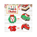 7 Pieces Christmas Tiered Tray Decor Items Farmhouse Xmas Tiered Tray Decorations Set Small Wooden Signs