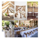 Tosnail 10 Yards Long 12 Inch Wide Natural Burlap Fabric Roll For Craft Projects