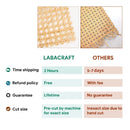 18" Wide Rattan Cane Webbing Roll | 2 Feet | Hexagonal Rattan Weave | Furniture | Woven Rattan Leaves For Crafts