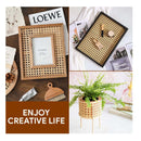 18" Wide Rattan Cane Webbing Roll | 2 Feet | Hexagonal Rattan Weave | Furniture | Woven Rattan Leaves For Crafts