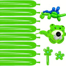 100pcs | Green 260 Balloons For Twisting Balloon Animal | Long Skinny Green Balloons For Modelling | Green Magic Balloon Animal Kit