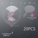 20pcs Clear Big Balloons(18") | Bobo Balloons Transparent Balloons| Wedding Bubble Balloons| Wedding Party Decorations| Birthday Decorations