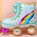 Retro Tape Recorder Roller Skates Balloon Set | Children's Aluminum Film Balloon Decorative Balloon Cute Birthday Cartoon Aluminum Foil Ball