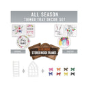 The Ultimate Farmhouse Tiered Tray Decor Set | Beautiful Year Round Seasonal & Holiday Decoration Bundle