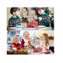 Christmas Tiered Tray Decor Sets Farmhouse Cute Gingerbread Man Wood Signs Rustic Tiered Tray Decorations