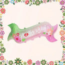 1pc | New Three-dimensional Aluminum Film Special-shaped Balloons | Pink Green Gradient Style Mother's Day Banner Atmosphere Balloons