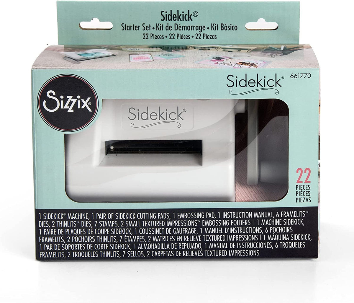Sizzix Sidekick Starter Kit 661770 Portable Manual Die Cutting & Embos