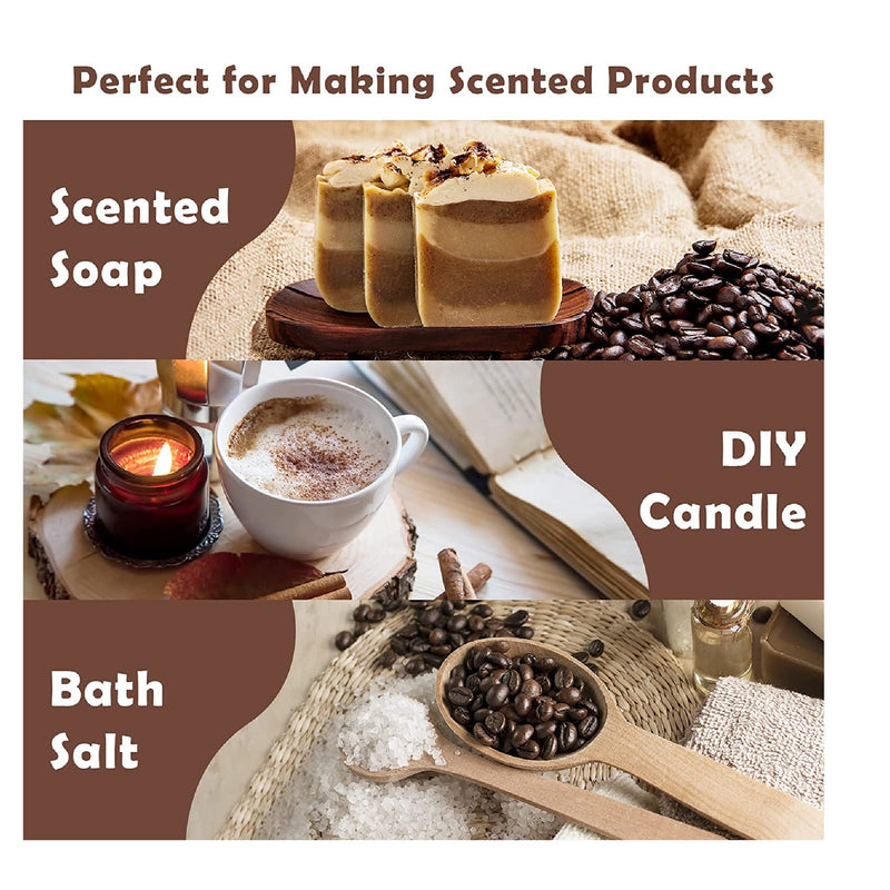 Coffee Shop Aromatic Oil To Make Candles And Soaps | Holamay Premium Scented Oils 10 x 5ml - Espresso