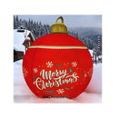 IOKUKI Light Up PVC Inflatable Christmas Ball with Large Weight Stand Firmly on The Yard