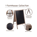 RHF Chalkboard Framed Sidewalk Sign | Sandwich Rustic Restaurant Menu Display