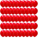 50pcs Red Balloons | 12inch Matte Latex Balloon For Birthday Wedding Graduation Baby Shower Balloon Party Supplies
