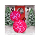 30 Inch Light up Giant Christmas PVC Inflatable Decorated Ball Ornaments Xmas Blow up Christmas Ball Decorations