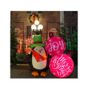 30 Inch Light up Giant Christmas PVC Inflatable Decorated Ball Ornaments Xmas Blow up Christmas Ball Decorations