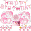 31pcs Ballet Princess Set Party Dessert Table Decoration Baby Birthday Party Decoration Kids Party Balloon Set | Scene Decor | Room Decor