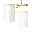 CIKKUE Self Threading Sewing Needles | 24 Embroidery Needles For Hand Sewing