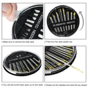 Meiho Lives Premium Hand Sewing Needles for Sewing Repair | 30-Count Assorted Embroidery Needles with 2 Threaders