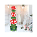 Outdoor Christmas Decorations -47In Candy Xmas Yard Signs with Stakes | New Year Giant Holiday Grinch Christmas Decor
