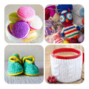 Yinsun 12 Balls Of Acrylic Yarn Mini Craft Yarn | Crochet Bulk Yarn For Beginners Knitting Crochet For Adults (12 x 15g)