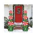 Outdoor Christmas Decorations -47In Candy Xmas Yard Signs with Stakes | New Year Giant Holiday Grinch Christmas Decor