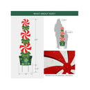 Outdoor Christmas Decorations -47In Candy Xmas Yard Signs with Stakes | New Year Giant Holiday Grinch Christmas Decor