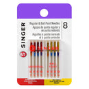 SINGER 04800 Universal Regular Point and Ball Point Sewing Machine Needle | Various Sizes, 8 Units