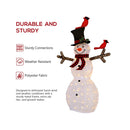 Hykolity 5FT Outdoor Lighted Snowman | Christmas Snowman Yard Decoration with 80 Warm White