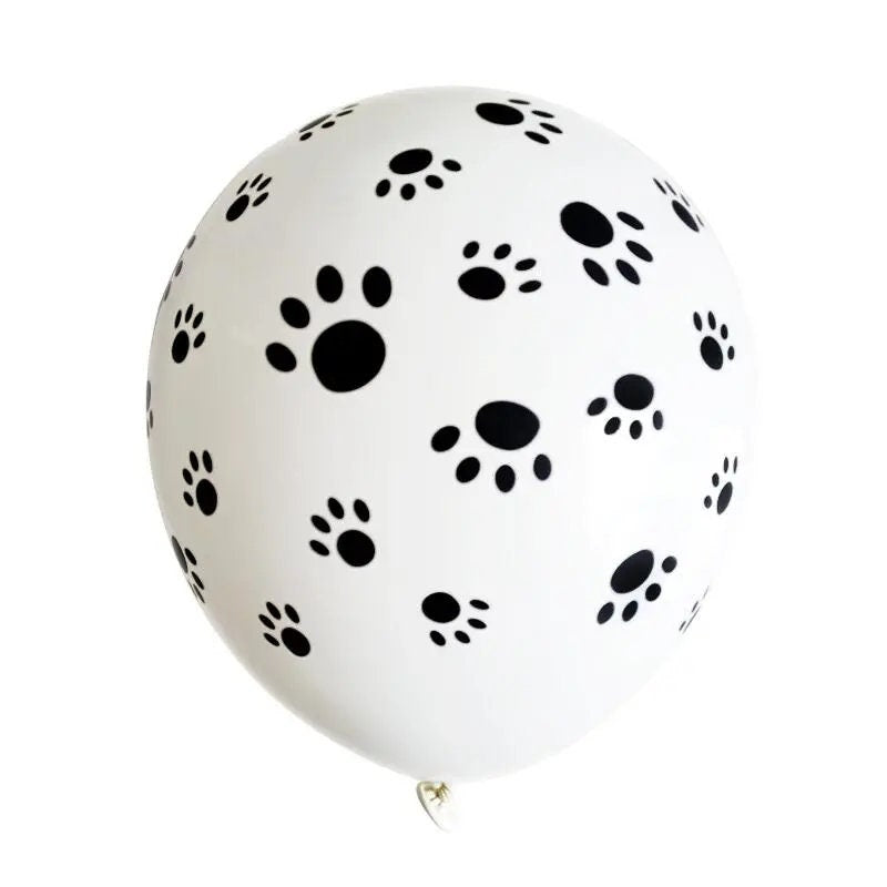 10pcs/pack Cute Dog Footprints Latex Balloons | Party Decoration Balloons For Party Supplies