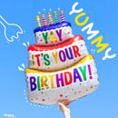 New Colorful Three Layers Cake Aluminum Film Balloons | Kids Birthday Party Arrangement Decoration Balloons