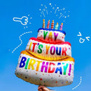 New Colorful Three Layers Cake Aluminum Film Balloons | Kids Birthday Party Arrangement Decoration Balloons