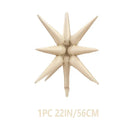1PCS 22 Inch Caramel Color Explosion Star Aluminum Film Balloon Birthday Party Decoration Balloon