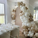 155pcs White Sand Balloon Set Large Party Decoration Set | For Party Supplies
