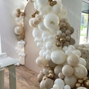 155pcs White Sand Balloon Set Large Party Decoration Set | For Party Supplies