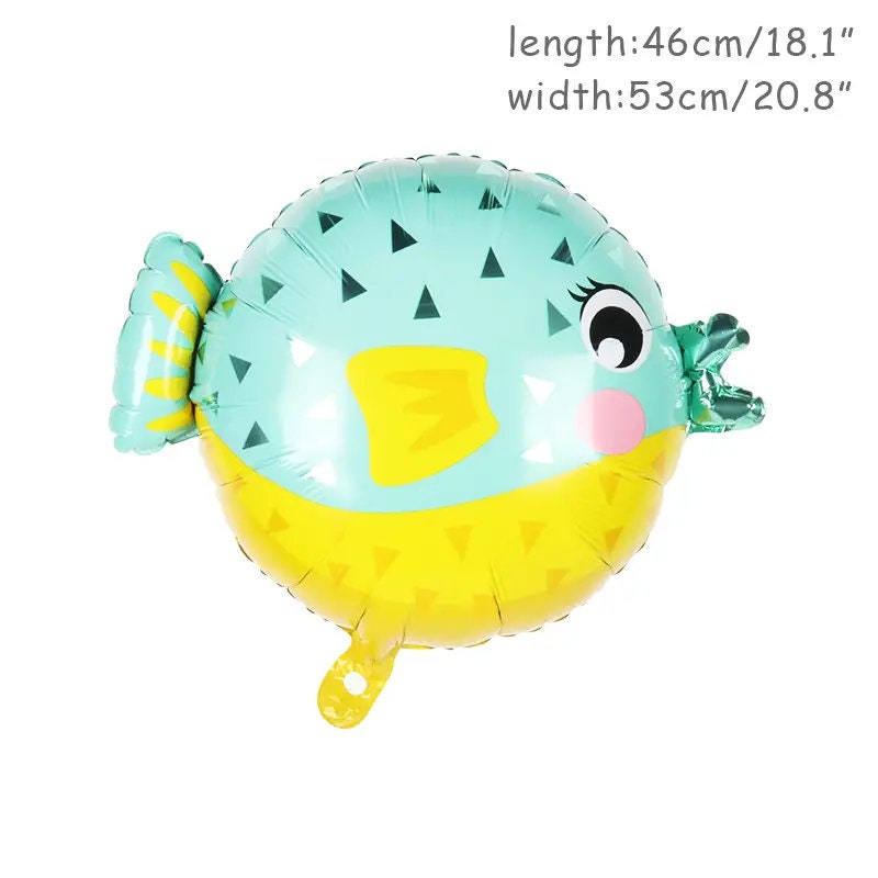 5pcs Ocean Theme Balloons Suitable For Theme Party Birthday Decoration