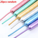 Metallic Twisting Balloons | 20 Pcs 290mm/11.42in Long Balloons | DIY Magic Balloons Animal Balloons For Children's Party | Carnivals Jungle