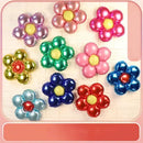 10pcs Mixed Color Petal Aluminum Film Balloons Round Petal Birthday Party Balloons Festival Decoration Balloons