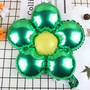 10pcs Mixed Color Petal Aluminum Film Balloons Round Petal Birthday Party Balloons Festival Decoration Balloons