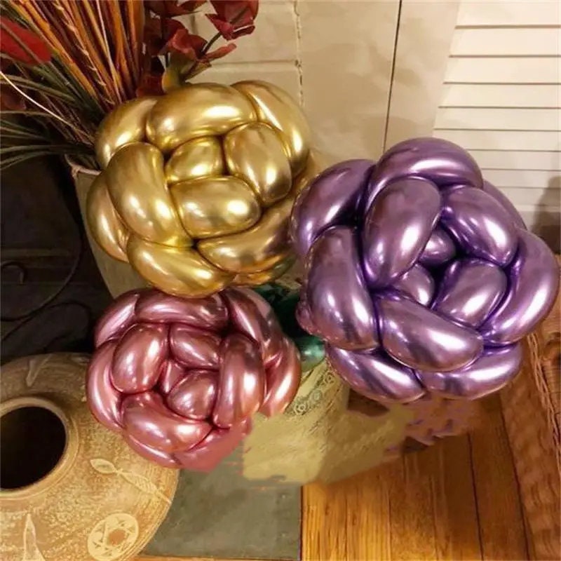 Metallic Twisting Balloons | 20 Pcs 290mm/11.42in Long Balloons | DIY Magic Balloons Animal Balloons For Children's Party | Carnivals Jungle