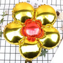 10pcs Mixed Color Petal Aluminum Film Balloons Round Petal Birthday Party Balloons Festival Decoration Balloons