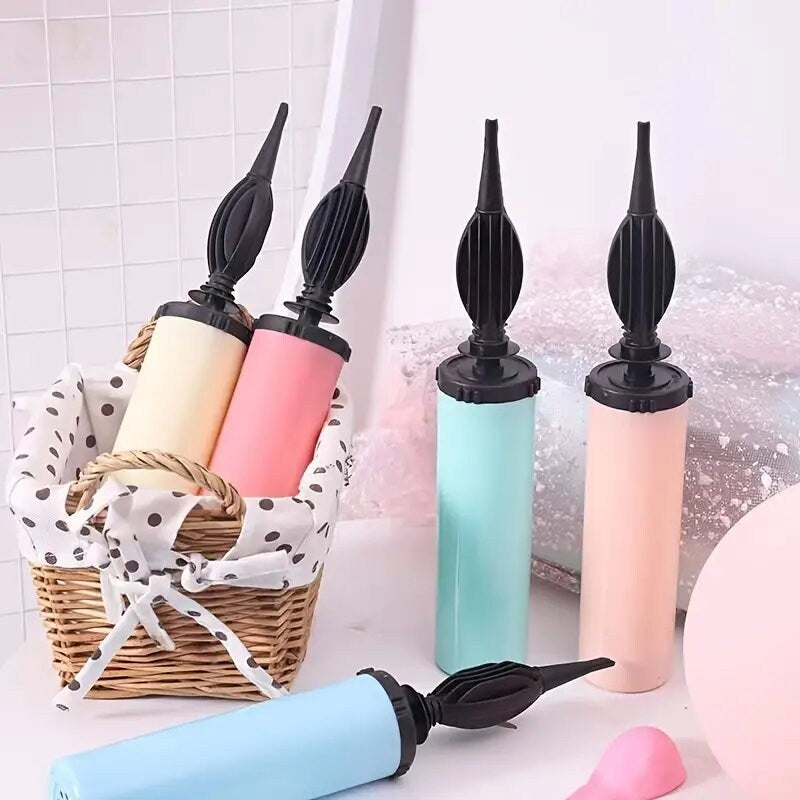 1pc Manual Balloon Pump Hand Push Air Inflation Balloon Pump Latex Balloon Inflator Pump