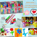 15 Balloons | Professional Long Balloon*10+Color Small Balloon*5 | Kit For Balloon Animals With 1 Pump | To Make Animal For Birthday Party