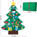 HBlife Felt Christmas Tree | 3ft DIY Christmas Decorations Clearance with 26 Pcs Ornaments Wall Decor with Hanging Rope for Kids Xmas Gifts