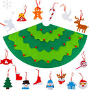 HBlife Felt Christmas Tree | 3ft DIY Christmas Decorations Clearance with 26 Pcs Ornaments Wall Decor with Hanging Rope for Kids Xmas Gifts
