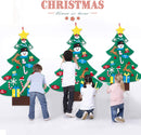 HBlife Felt Christmas Tree | 3ft DIY Christmas Decorations Clearance with 26 Pcs Ornaments Wall Decor with Hanging Rope for Kids Xmas Gifts