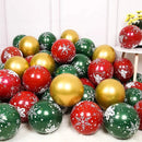 15pcs 12 Inch Christmas Theme Latex Balloon Set