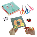 LIVINGO 5 Inch Toddler Craft Scissors for School Students, Sharp Stainless Steel Blades Pack Of 3