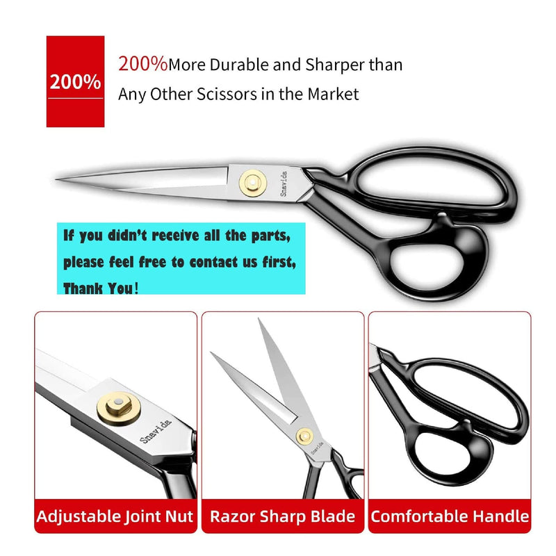 Scissors, iBayam 8 Multipurpose Scissors Bulk 3-Pack, Ultra Sharp