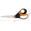 Fiskars Razor Edge Soft Grip Scissors | 8 Inch | Color Black