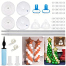 1 Set| Balloon Column Stand Kit| 81 Inches Adjustable Balloon Tower Stand Kit| Balloon Arch Kit Stand With Manual Pump For Wedding Birthday