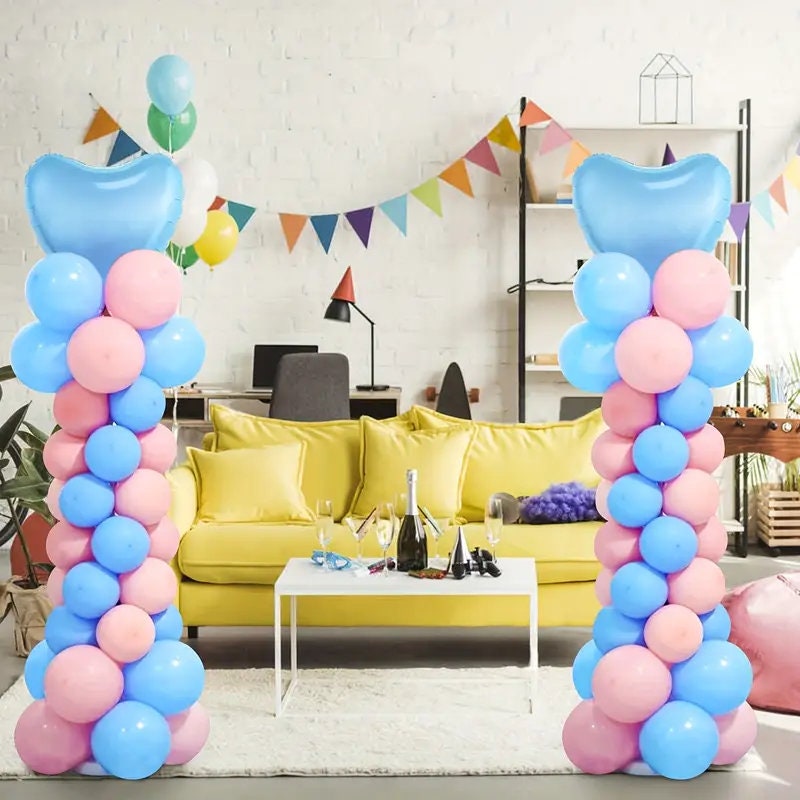 1 Set| Balloon Column Stand Kit| 81 Inches Adjustable Balloon Tower Stand Kit| Balloon Arch Kit Stand With Manual Pump For Wedding Birthday