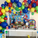Carnival Circus Balloon Garland Arch Set | 129 Pcs Primary Color Balloon Arch Set With Red Blue Yellow Green Confetti Latex Balloon Set